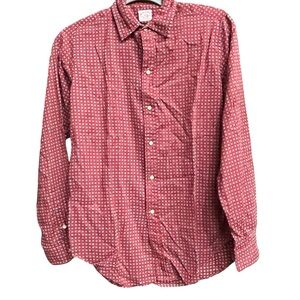 Brooks Brothers Red Geometric Button Down Shirt